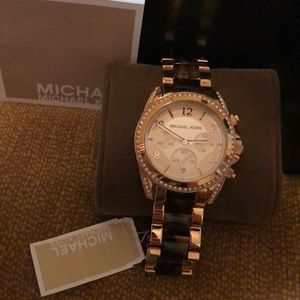 Michael Kors Women's Tortoise Rose Gold tone Watch